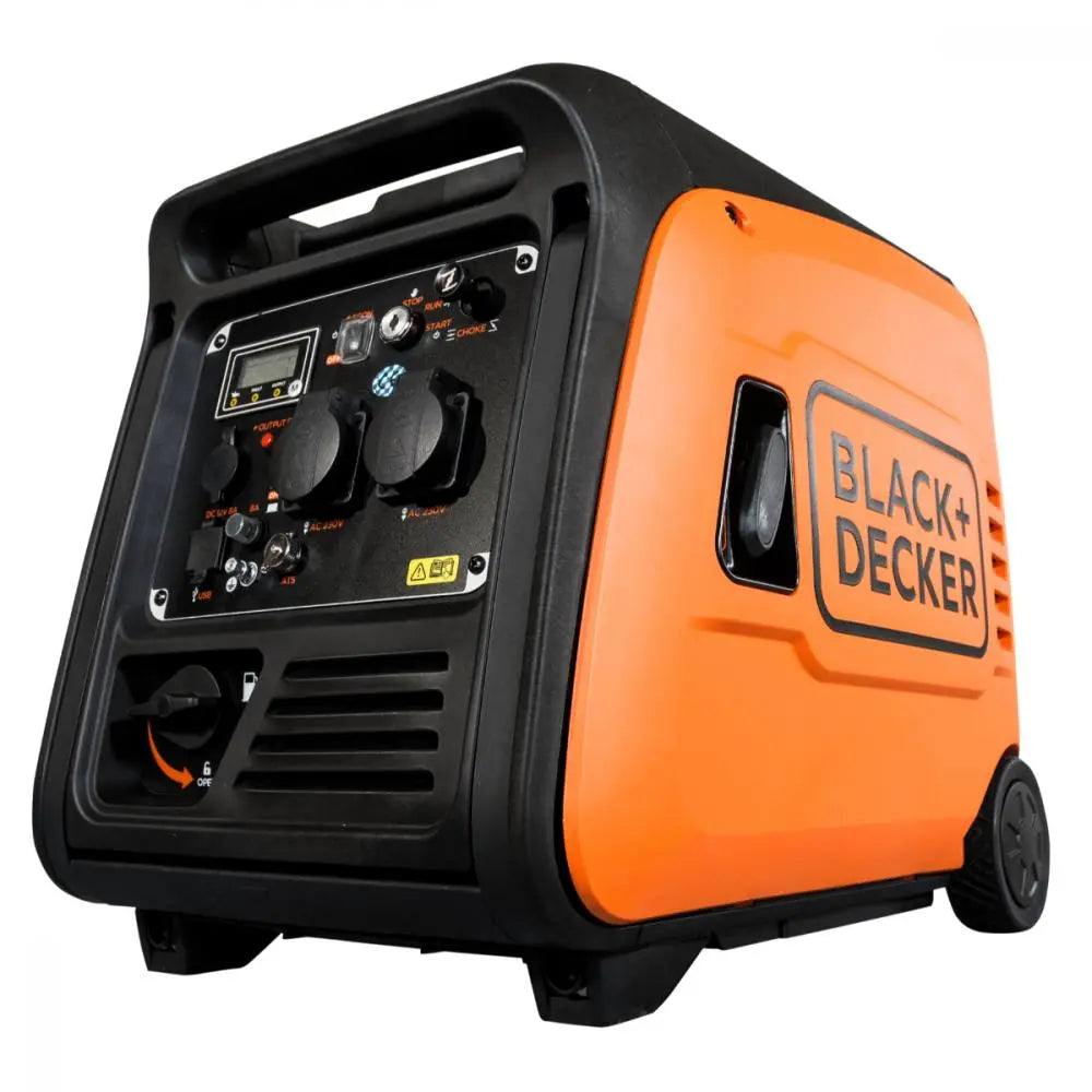 3900 Watt Black + Decker BXGNI4000E Benzin Inverter Stromaggregat Black + Decker