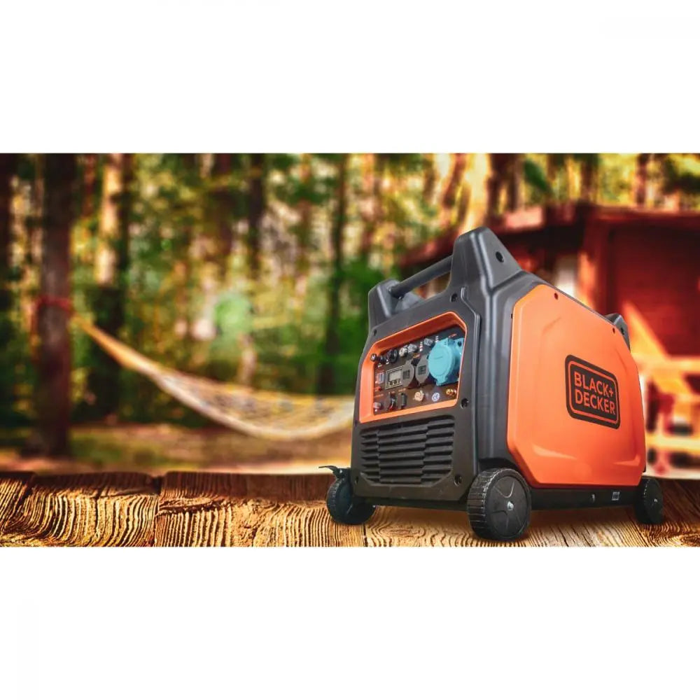 6500 Watt Black + Decker BXGNi6500E Benzin Inverter Stromaggregat Black + Decker