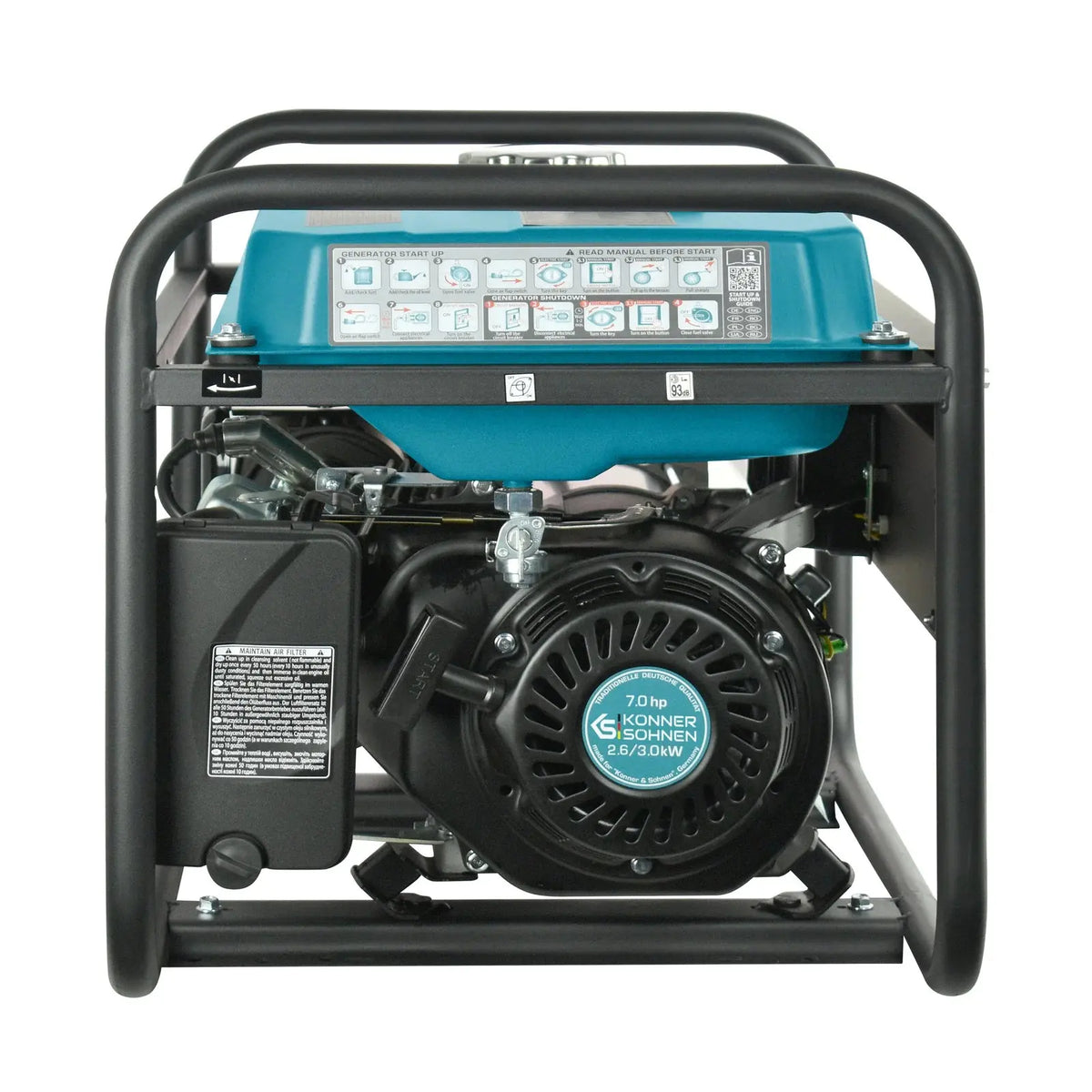 Benzin AVR Stromerzeuger 3000 Watt Könner & Söhnen KS 3000 Könner & Söhnen