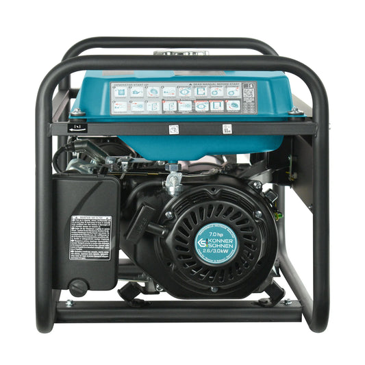 Benzin AVR Stromerzeuger 3000 Watt Könner & Söhnen KS 3000