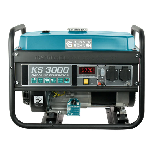 Benzin AVR Stromerzeuger 3000 Watt Könner & Söhnen KS 3000