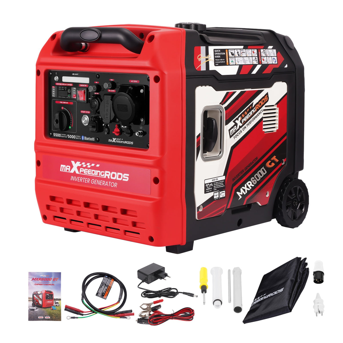 5500W Benzin Inverter Stromerzeuger mit App Steuerung maXpeedingrods MXR 6000GT – EU maXpeedingrods