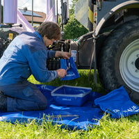 DERBLAUE® Profi-Wanne – Die faltbare Auffangwanne für jeden Handwerker DERBLAUE®