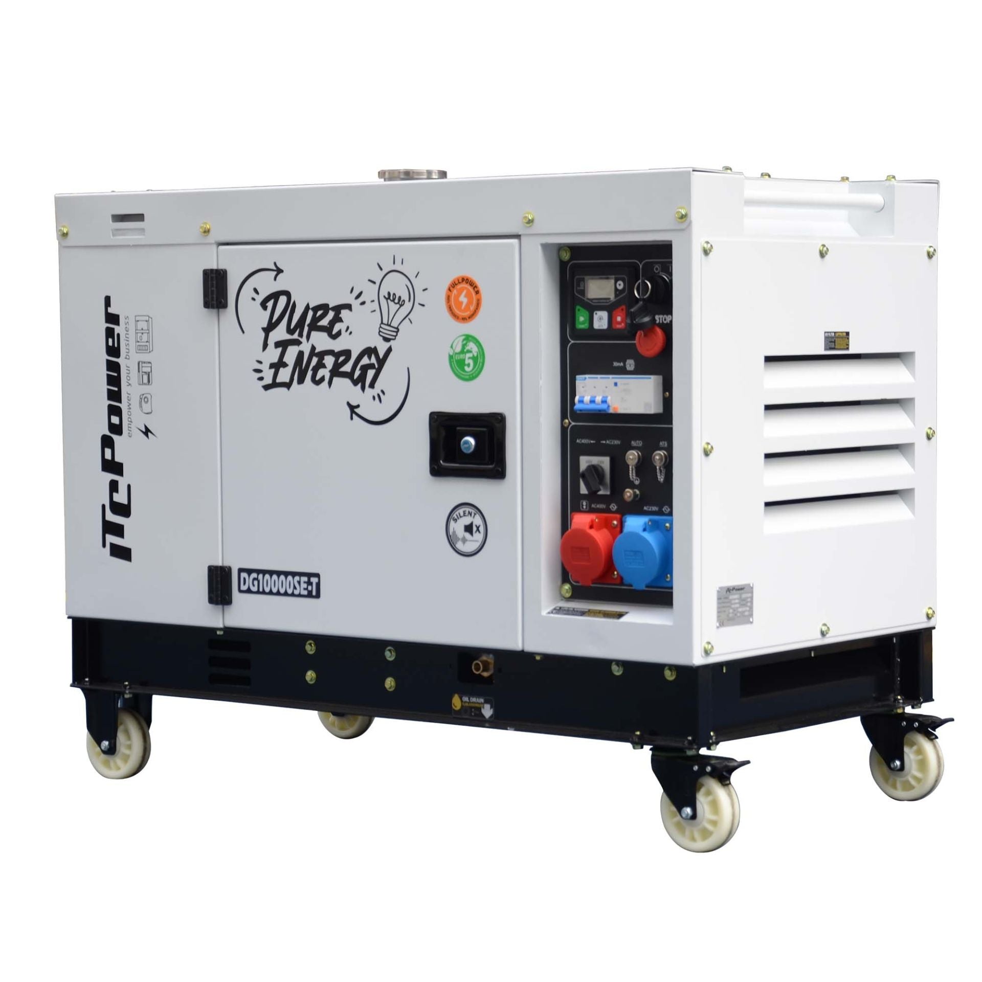 Diesel Stromaggregat DG10000SE-T 7,6 kW 230V & 400V ITC