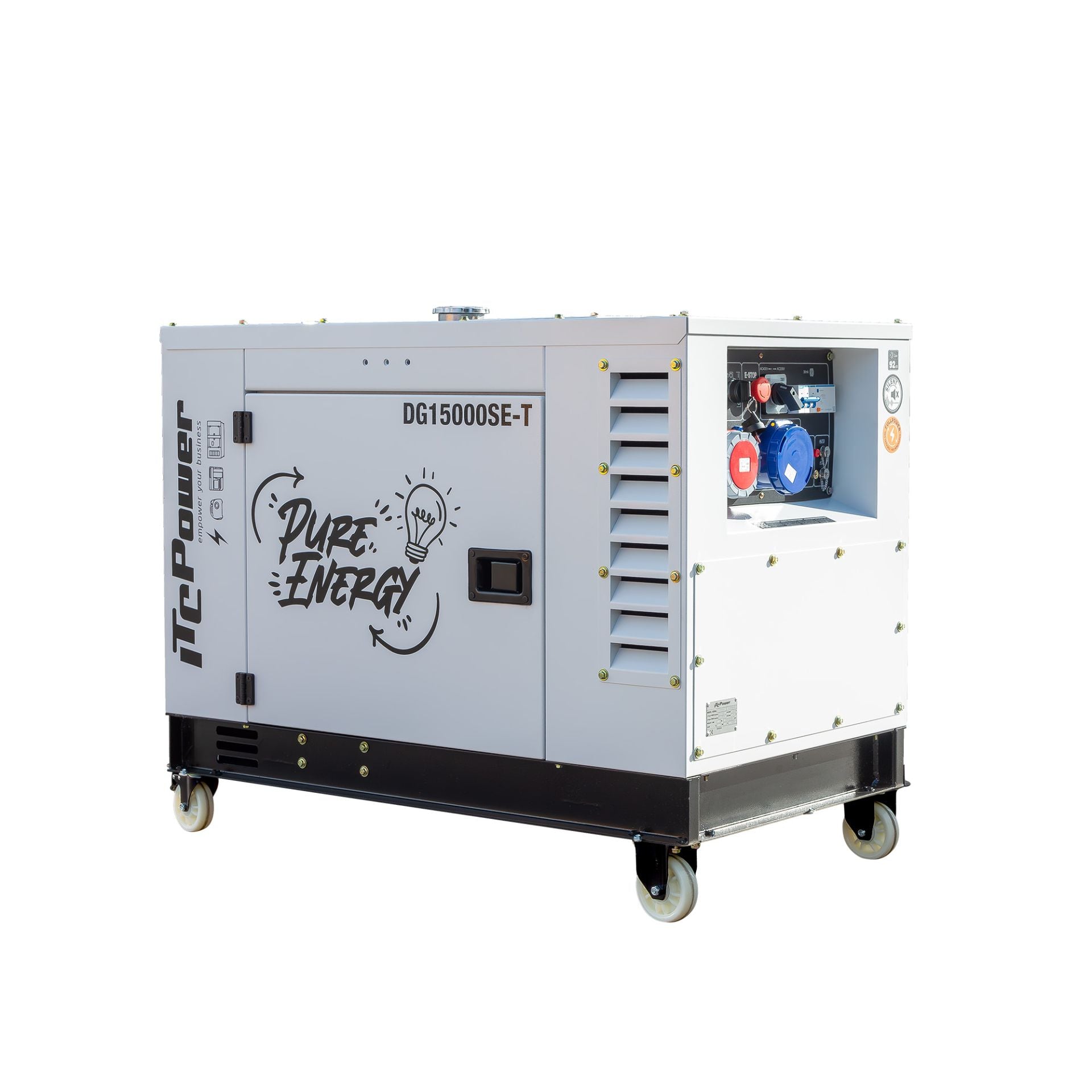 Diesel Stromaggregat 15 kVA / 12 kW 230V & 400V DG15000SE-T ITC