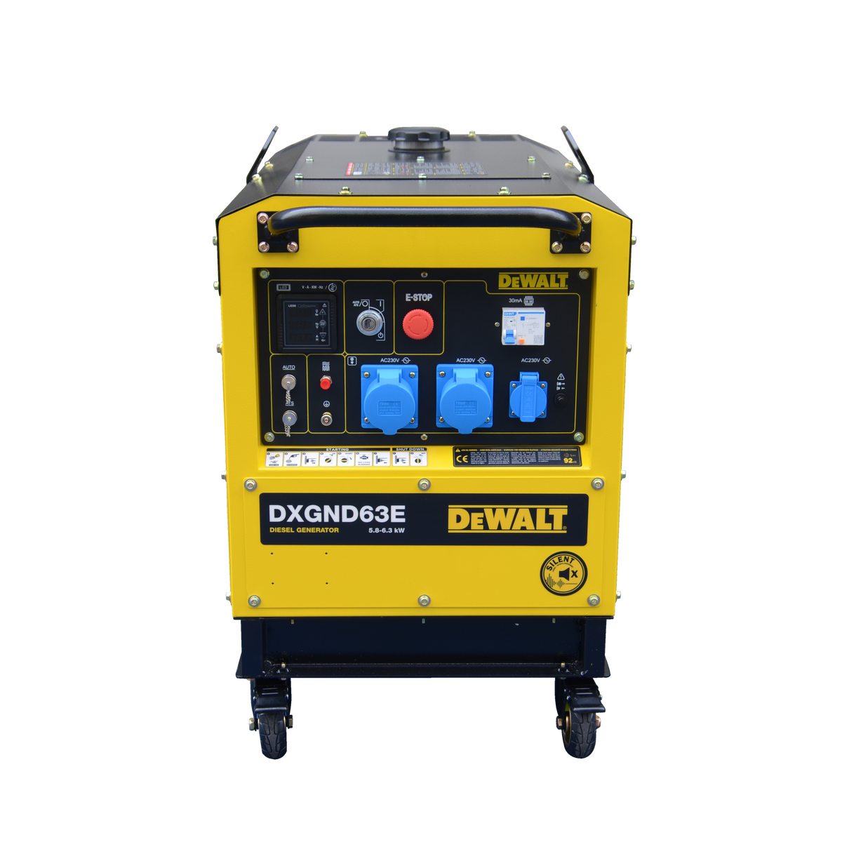 DeWalt Diesel Stromerzeuger 6,3 kW Diesel DXGND63E DeWalt