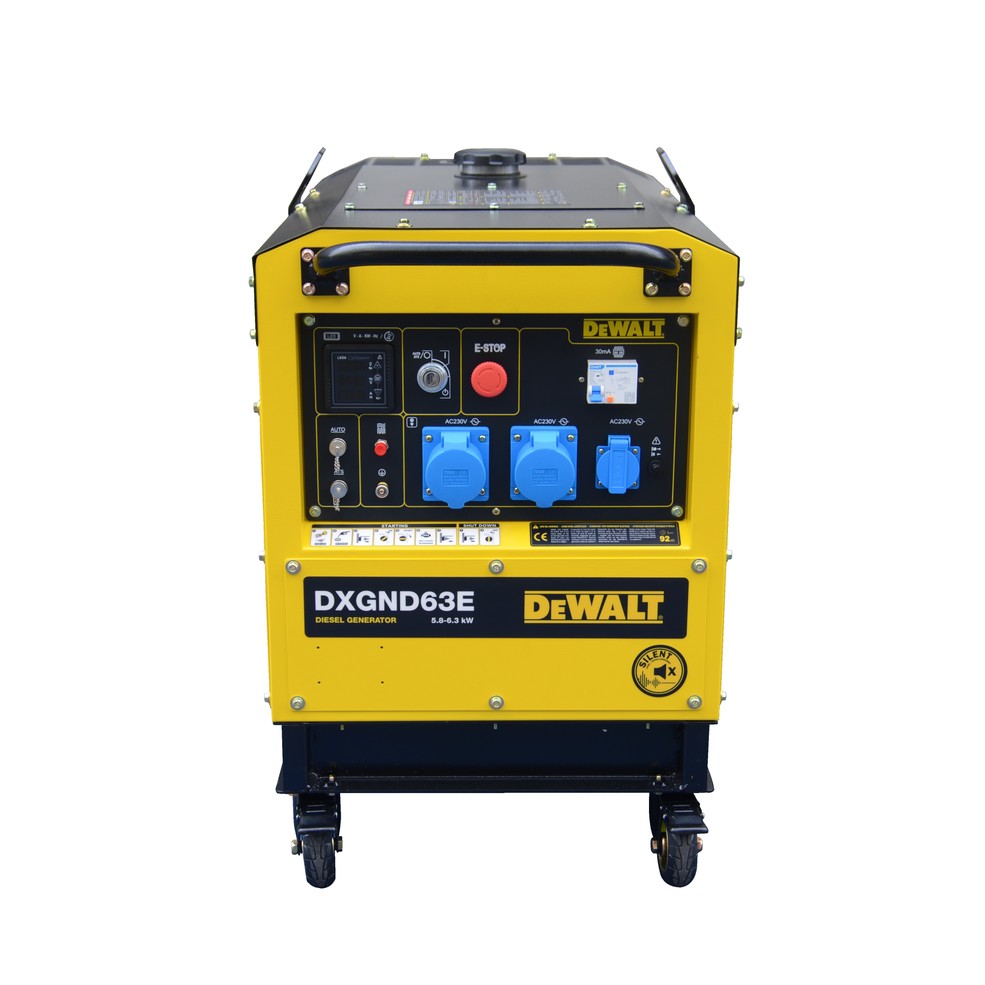 DeWalt Diesel Stromerzeuger 6,3 kW Diesel DXGND63E DeWalt