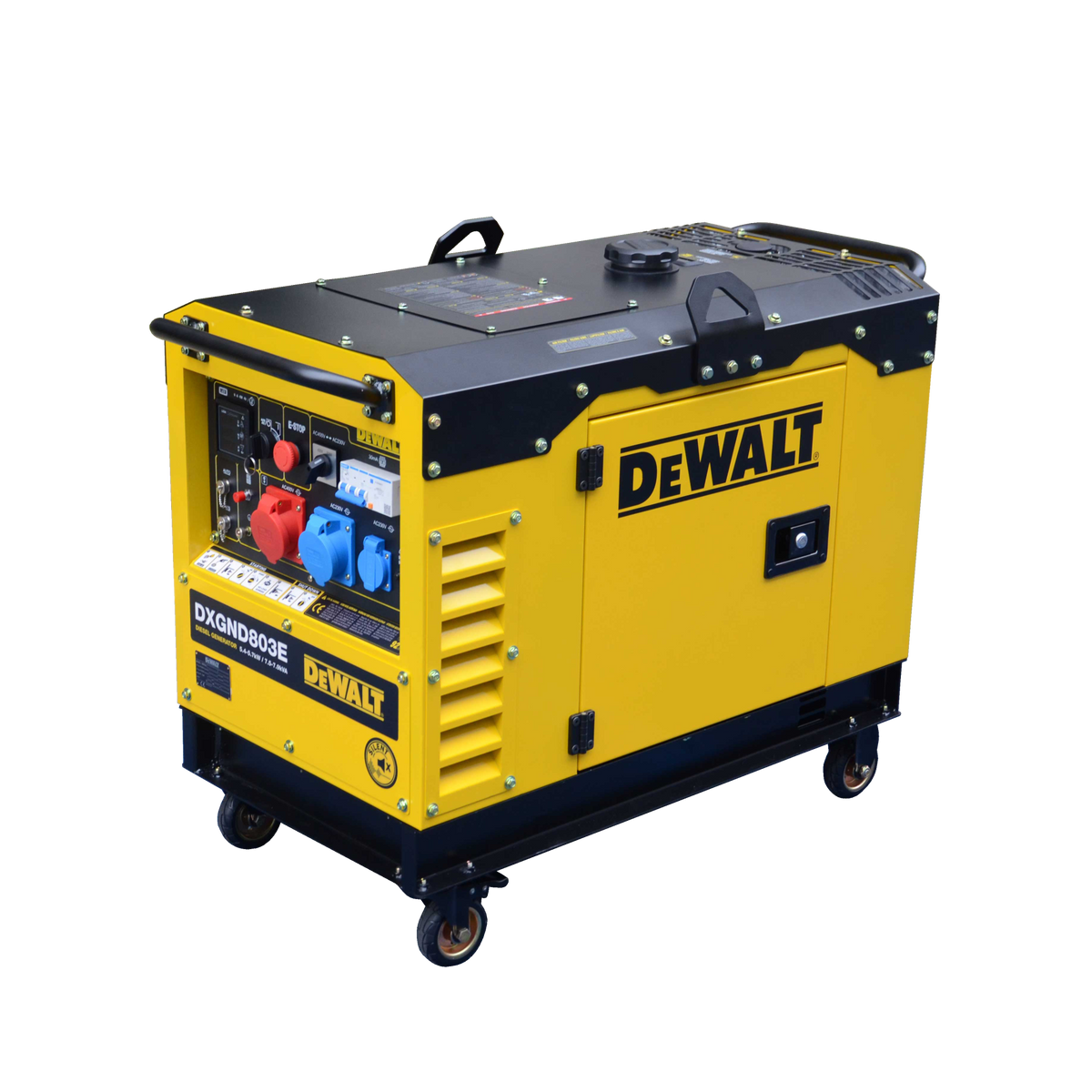 DeWalt Diesel Stromaggregat DXGND803E – 5,8 kW (230 V) & 7,9 kVA (400 V) DeWalt