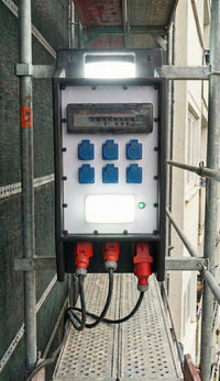 Endverteiler Wando-DE, LED-Beleuchtung, Dämmerungsschalter, CEE-St. 32 A, CEE 32 A, CEE 16 A, SiRoX JÄGER SIROX
