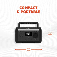 Energizer Peak 300 tragbare Powerstation 500W - 204,8wh LiFePO₄ Energizer