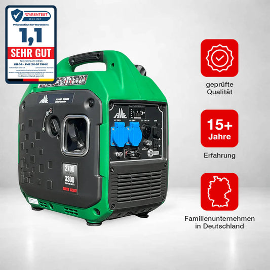 3300W Benzin Inverter Stromaggregat mit E-Start nur 21,4 kg FME XG-SF 3300E FME