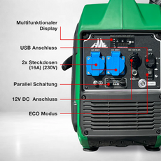 3300W Benzin Inverter Stromaggregat mit E-Start nur 21,4 kg FME XG-SF 3300E FME