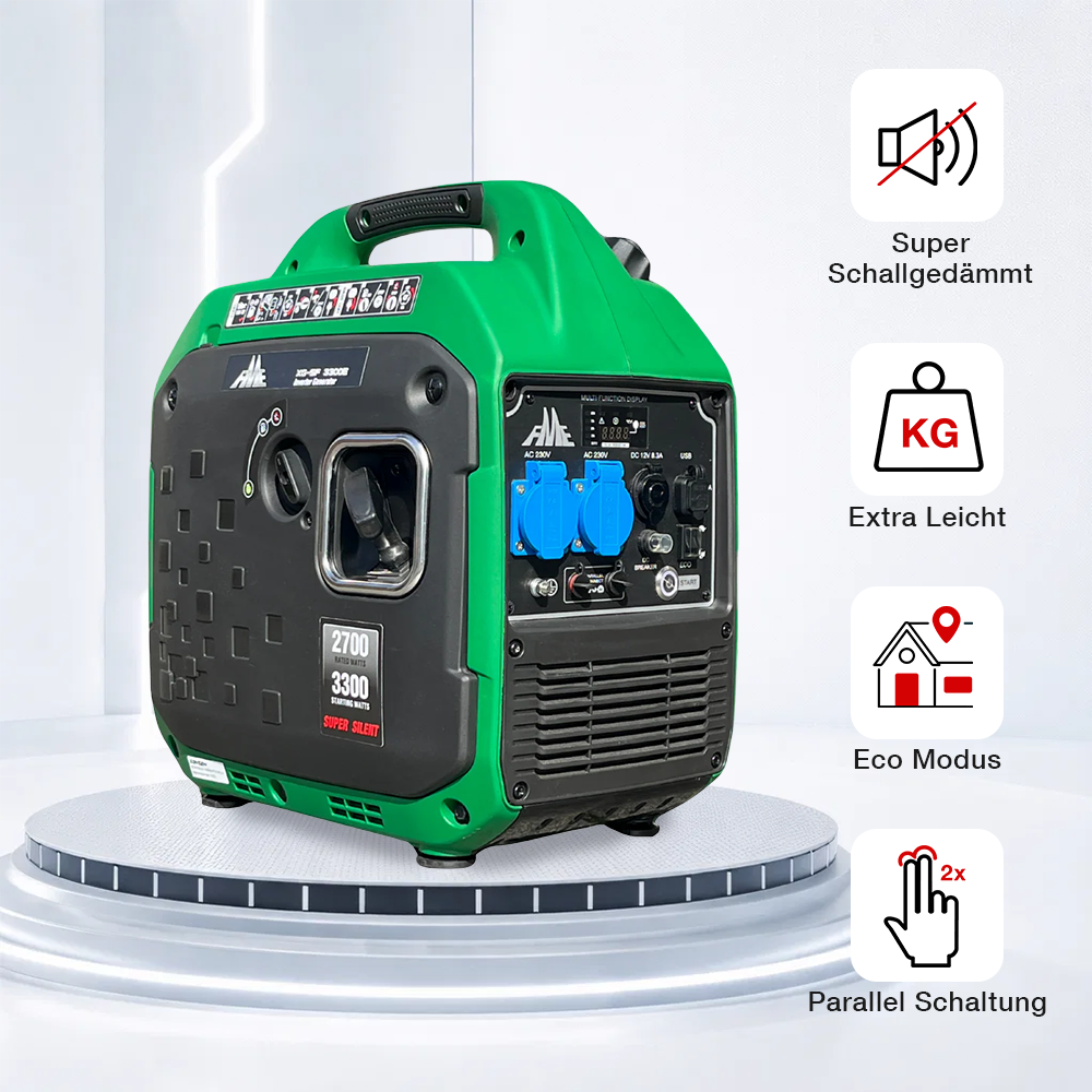 3300W Benzin Inverter Stromaggregat mit E-Start nur 21,4 kg FME XG-SF 3300E FME