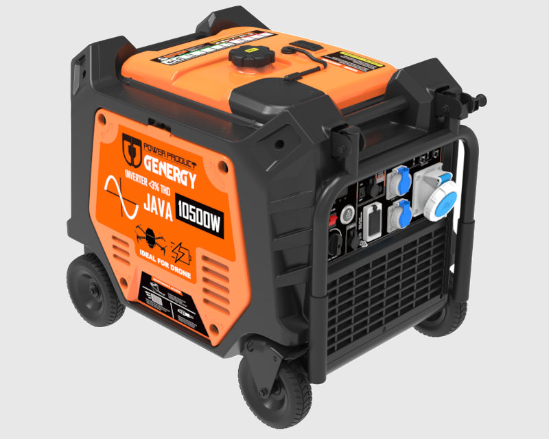 Stromerzeuger Benzin-Inverter Genergy JAVA RC/SOL/ATS/DRON 10500W – Drohnengenerator Genergy