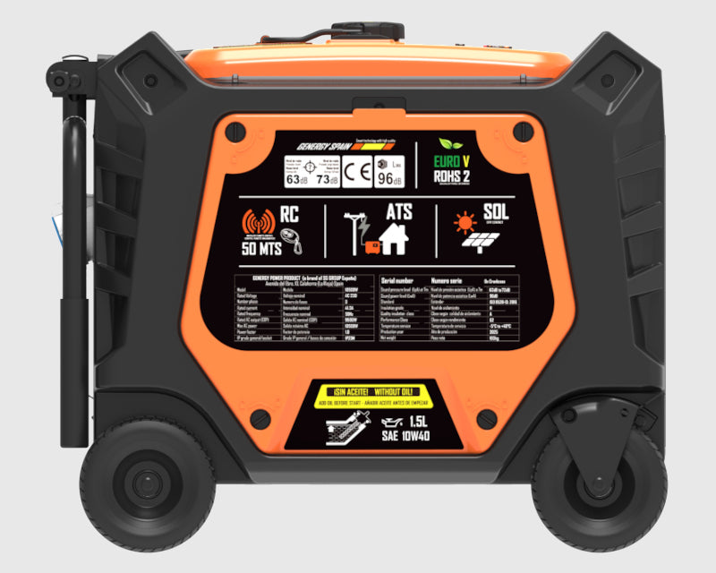 Stromerzeuger Benzin-Inverter Genergy JAVA RC/SOL/ATS/DRON 10500W – Drohnengenerator Genergy