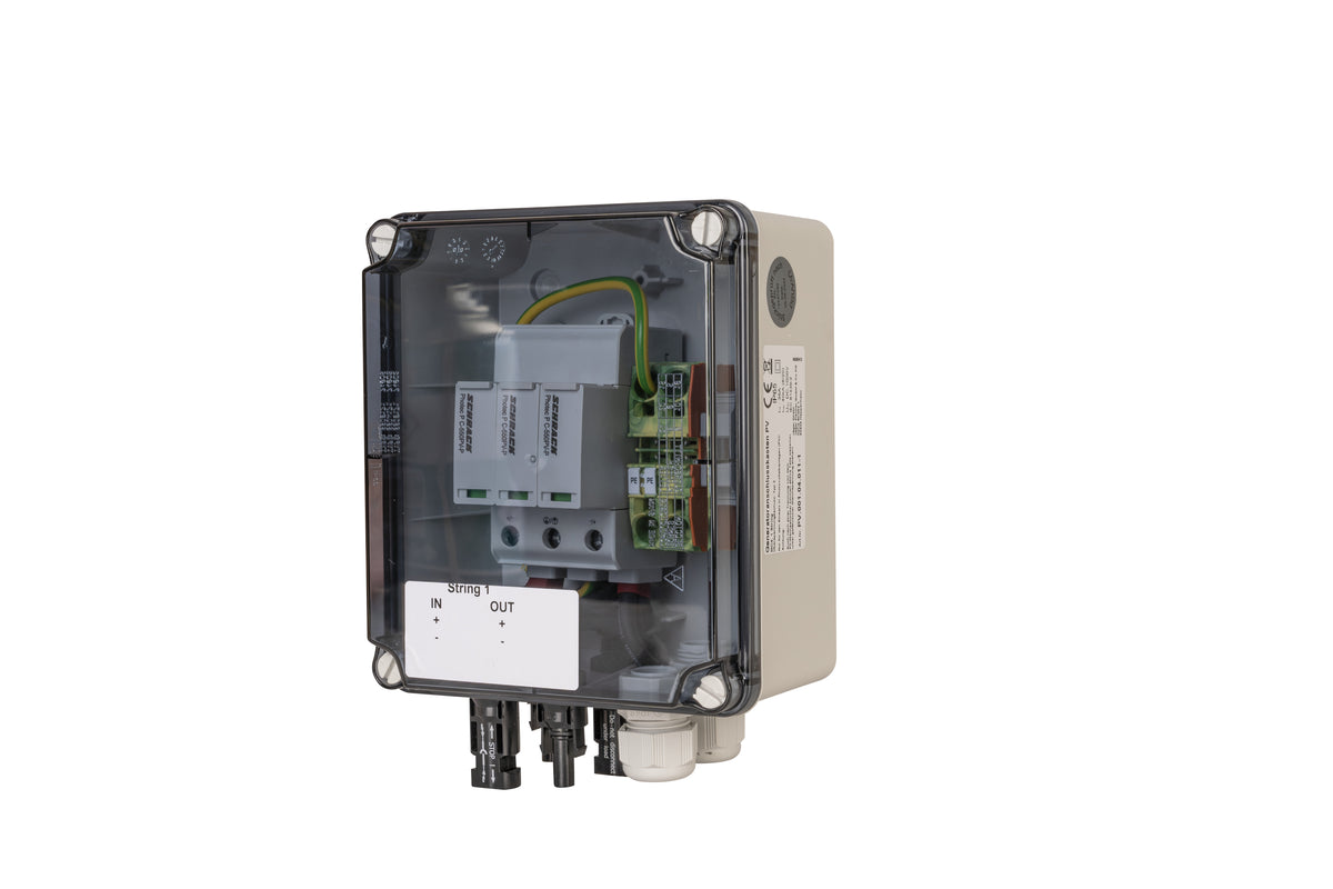 Generatorenanschlusskasten für PV-Anlagen bis 1.000 V DC, 1x 1 String, MC4-Steckverbinder, SiRoX JÄGER SIROX