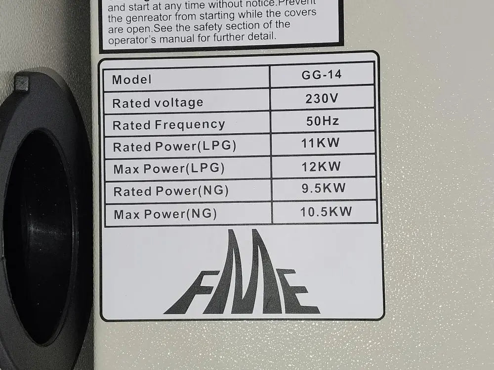Gas Stromerzeuger FME GA12000 /GG14- LPG / NG mit ATS Anschluss Kipor.org