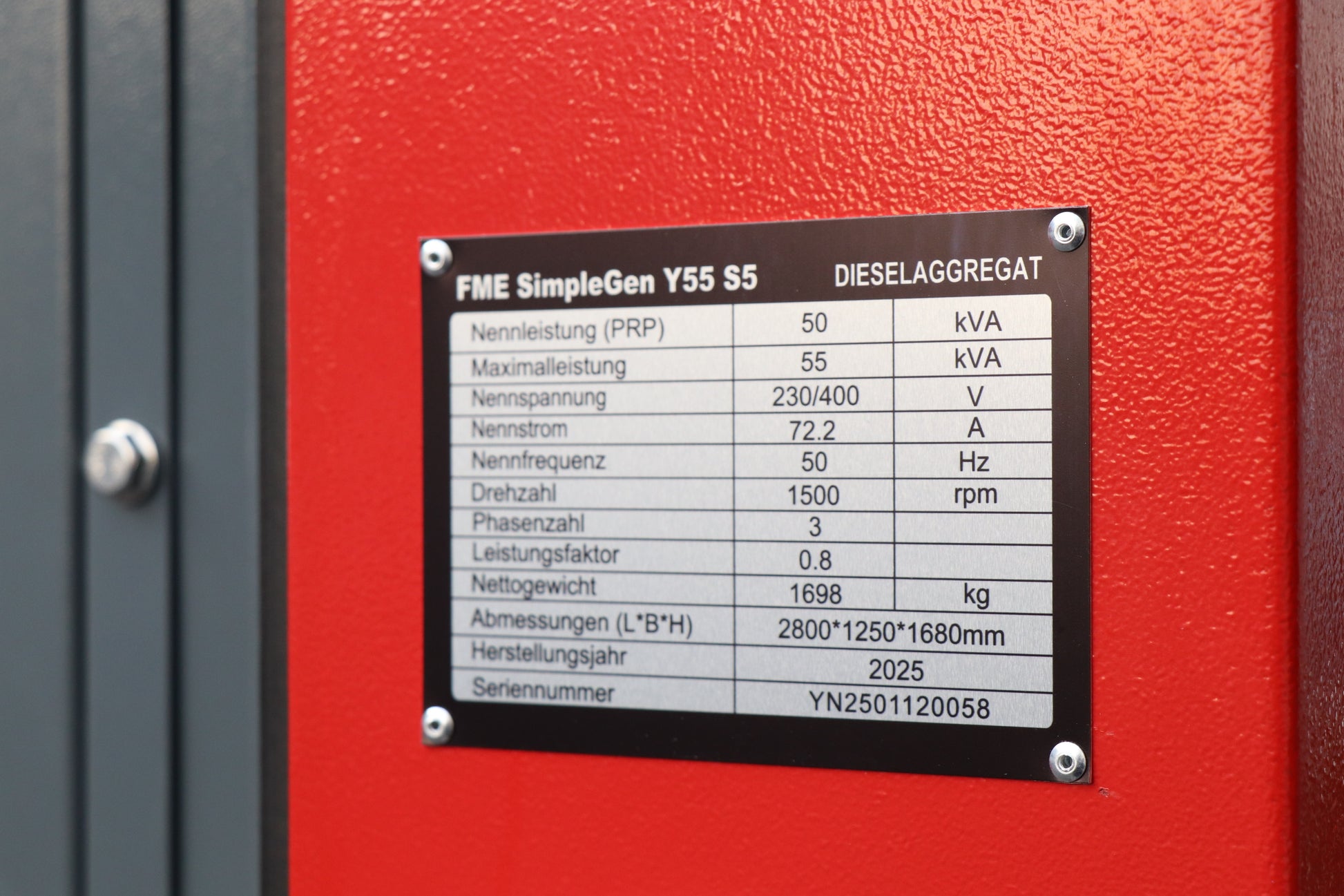 FME Stromerzeuger 50 kVA Diesel Stage V – BOS, Feuerwehr, THW, DIN 14684 FME
