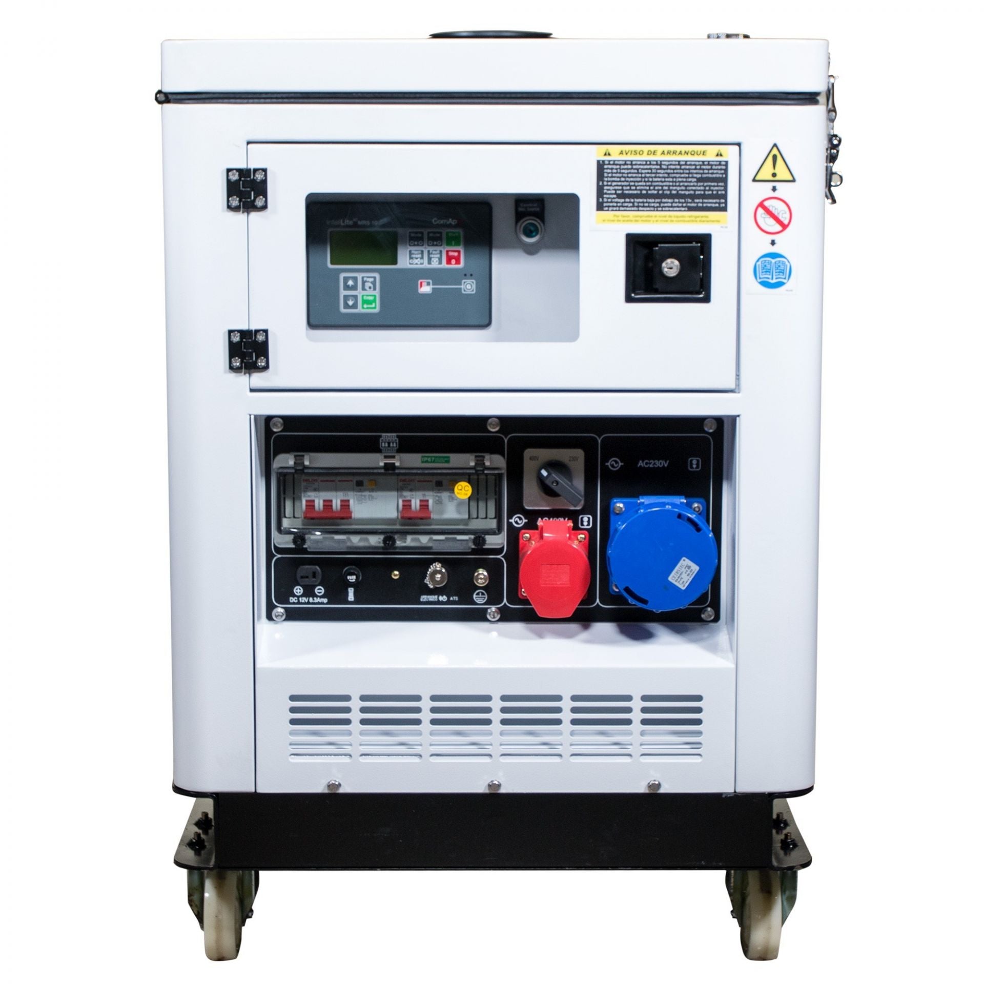 Diesel Stromaggregat Wassergekühlt 12,5 kVA / 10 kW 230V & 400V  DG12000SE-T ITC