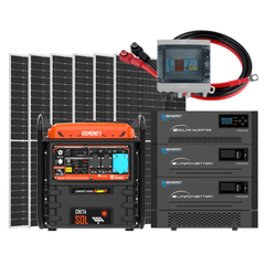 Solarset Inselanlage 4000 Watt / 10240Wh Speicher GENERGY Inselanlage SIRIUS-B mit 7,5kW Backup Stromerzeuger