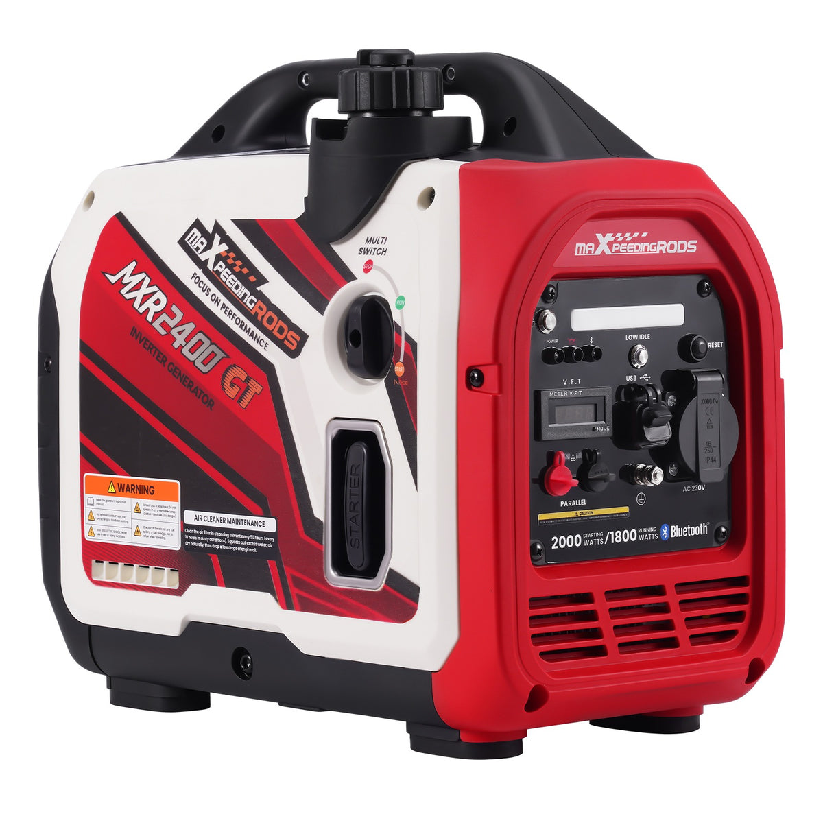 2000W Benzin Inverter Stromerzeuger mit App Steuerung maXpeedingrods MXR 2400GT – EU maXpeedingrods
