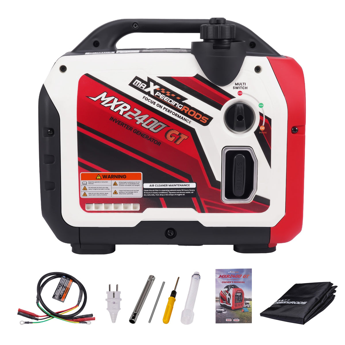 2000W Benzin Inverter Stromerzeuger mit App Steuerung maXpeedingrods MXR 2400GT – EU maXpeedingrods