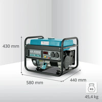 DualFuel Stromerzeuger AVR 3000 Watt Könner & Söhnen KS 3000G Könner & Söhnen