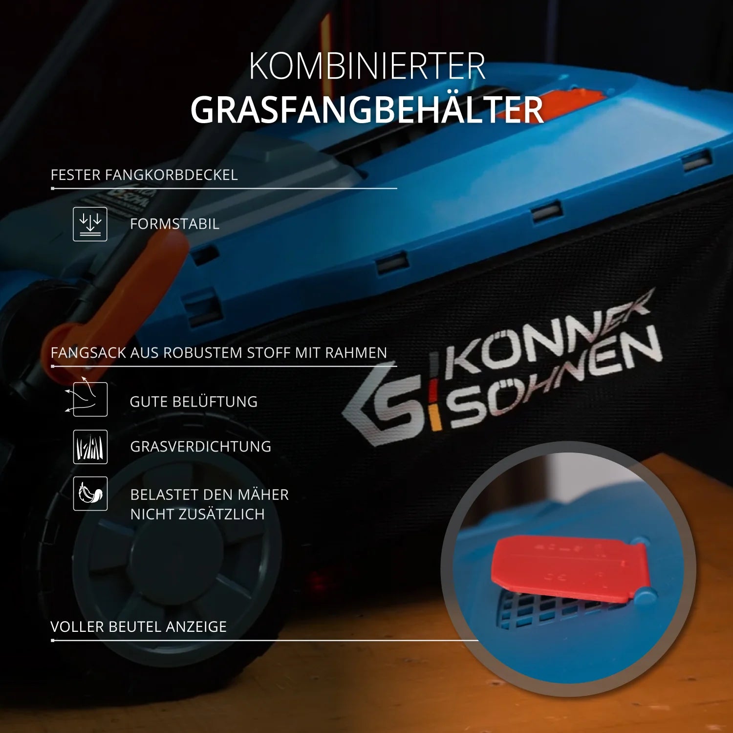 Akku-Rasenmäher KS 33LM-20V Könner & Söhnen