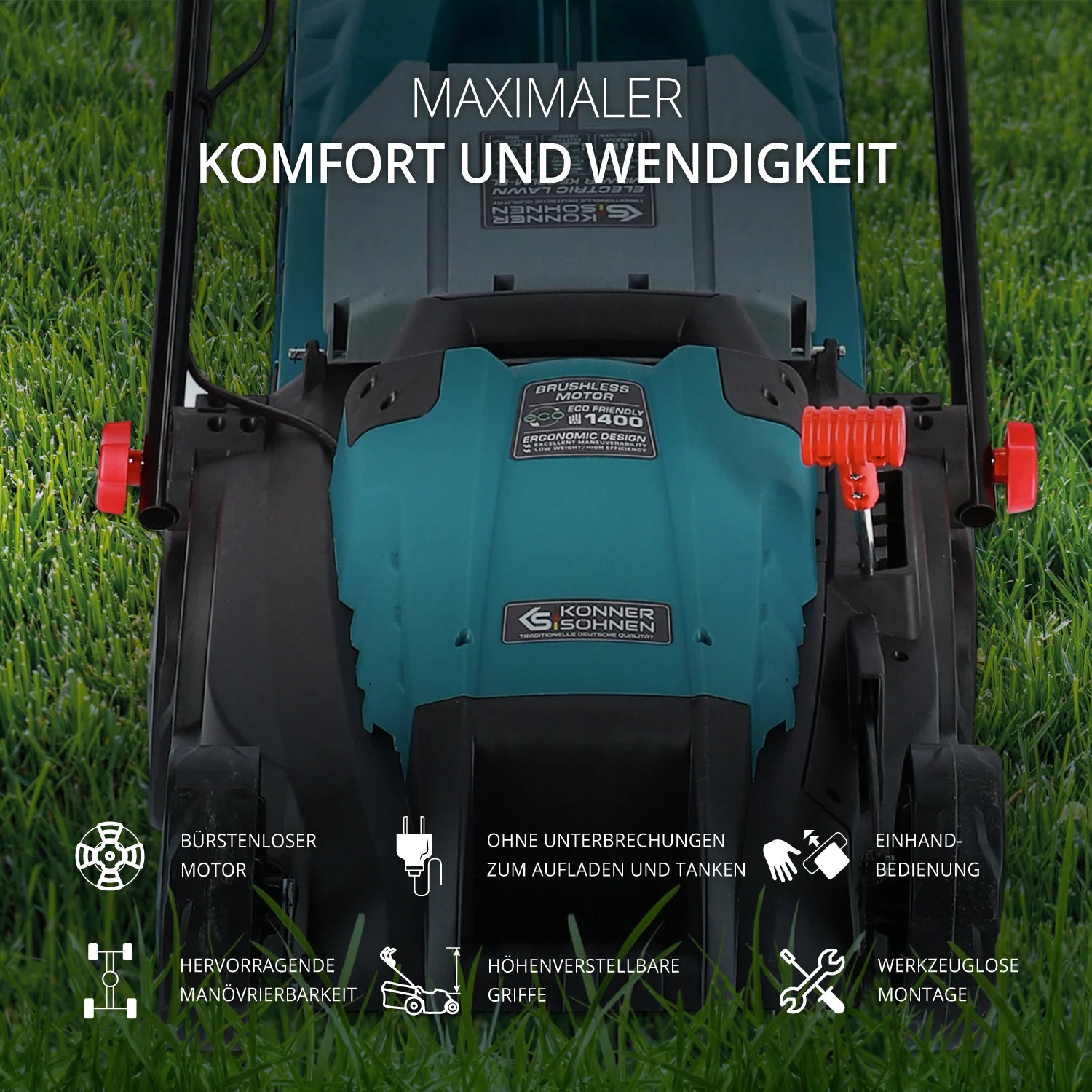 Elektrischer Rasenmäher KS 38LM-BL Schnittbreite 38cm