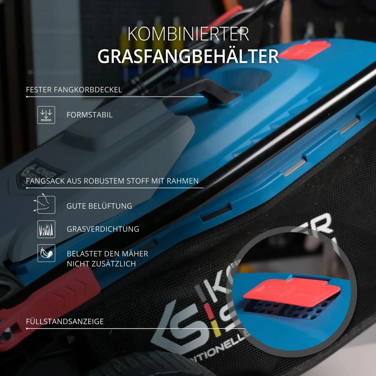 Elektrischer Rasenmäher KS 42LM Schnittbreite 42cm Könner & Söhnen