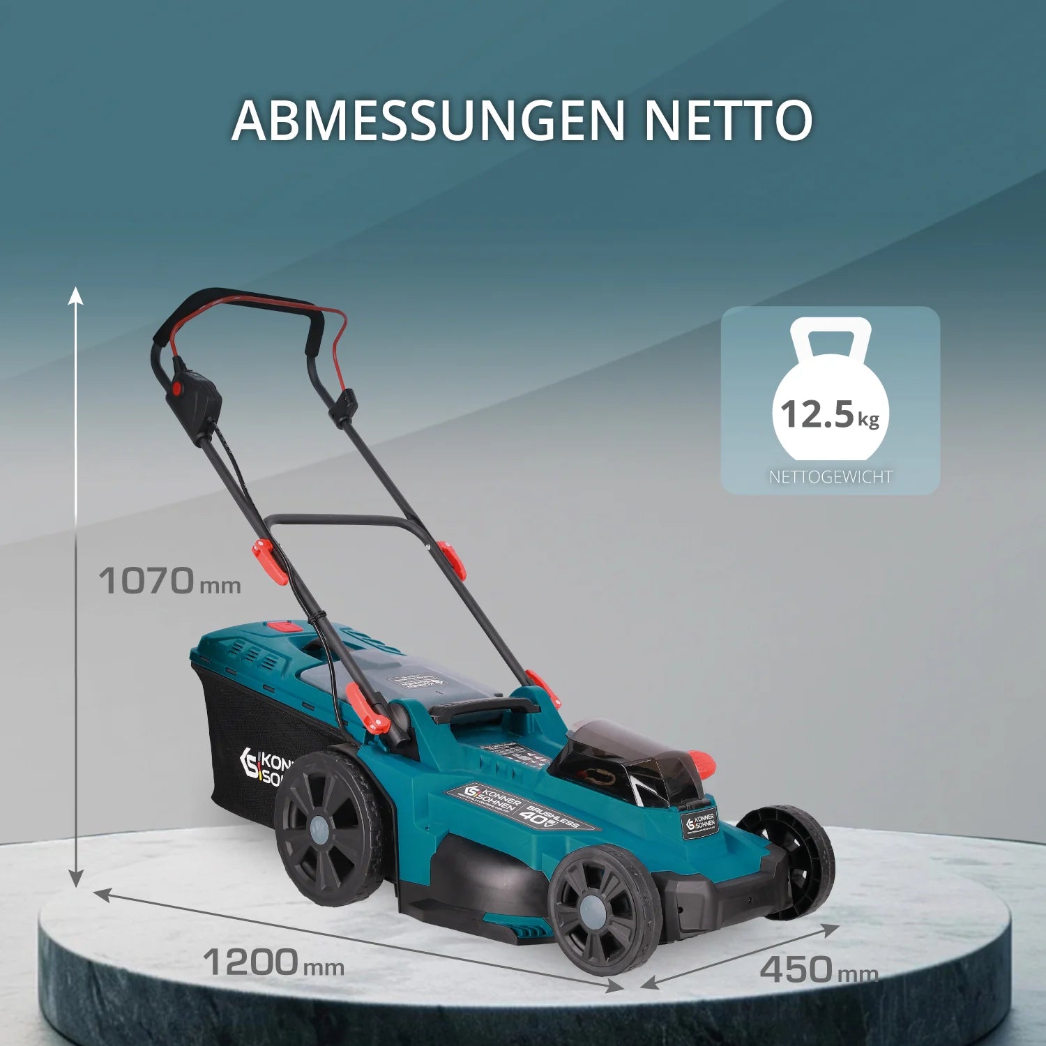 Akku-Rasenmäher KS 43LM-40V Könner & Söhnen