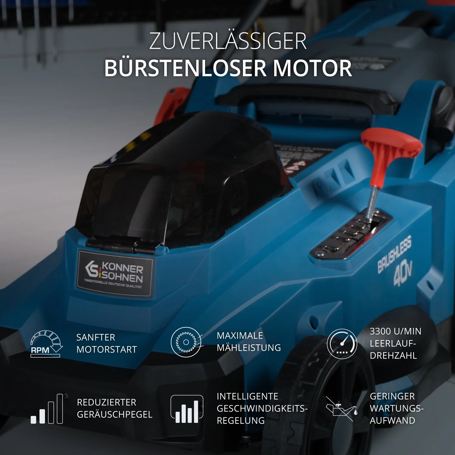 Akku-Rasenmäher KS 43LM-40V Könner & Söhnen