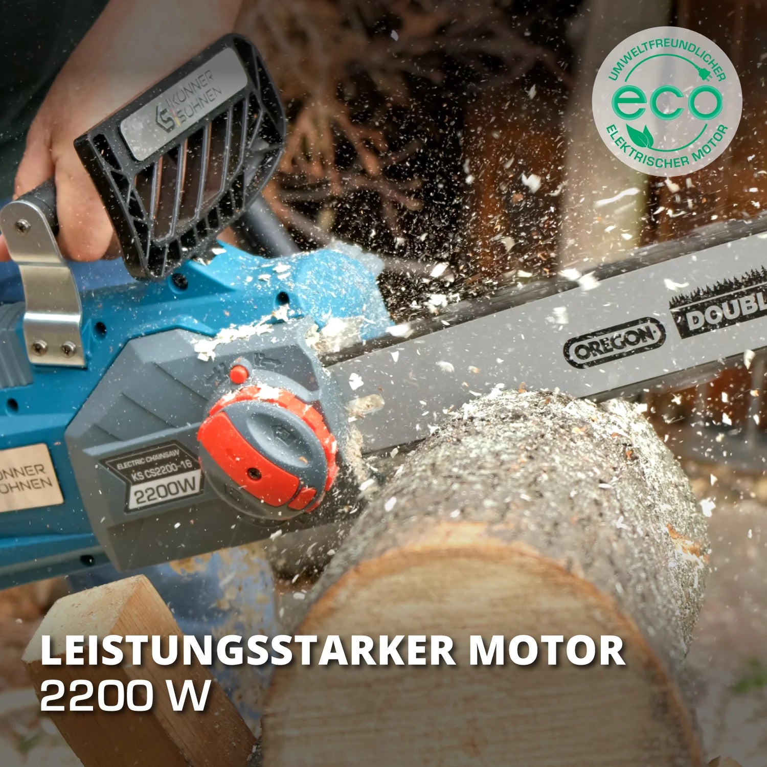 Elektro-Kettensäge KS CS2200-16 Kettenlänge 40cm