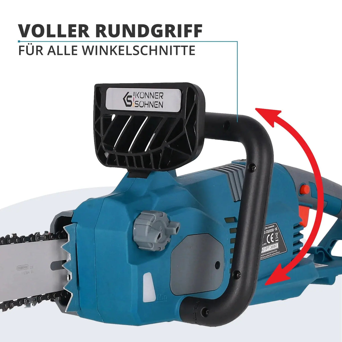 Elektro-Kettensäge KS CS2200-16 Kettenlänge 40cm Könner & Söhnen