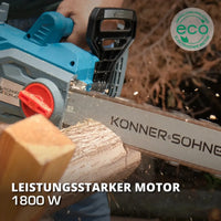 Elektro-Kettensäge KS CS1800-14 Kettenänge 35cm Könner & Söhnen