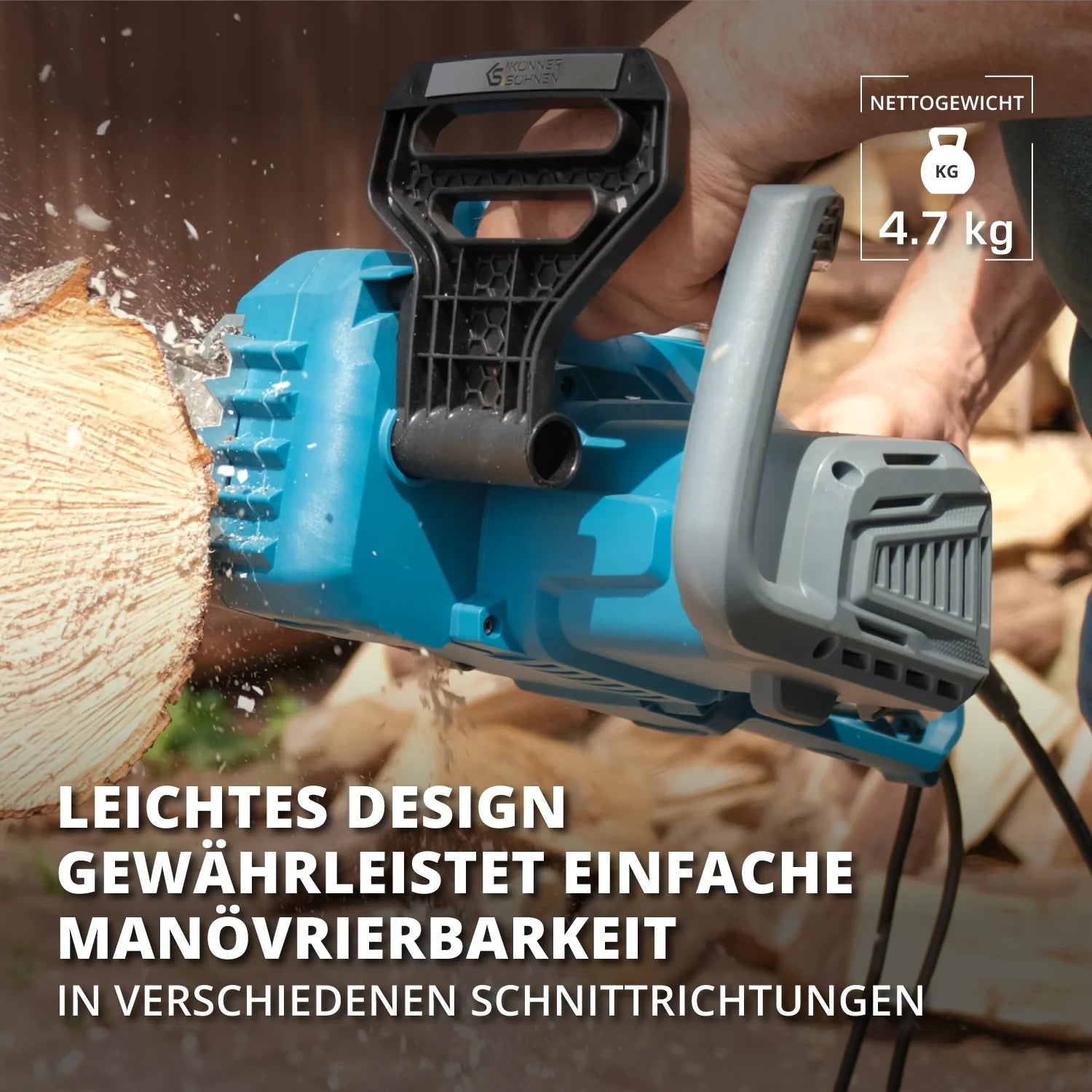 Elektro-Kettensäge KS CS1800-14 Kettenänge 35cm