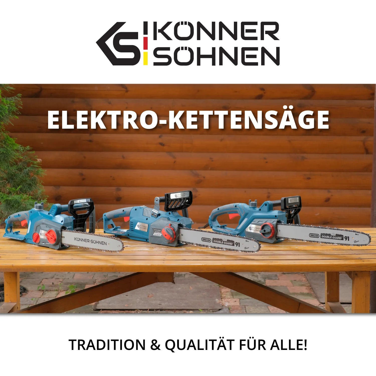 Elektro-Kettensäge KS CS2400-18 Kettenlänge 45cm