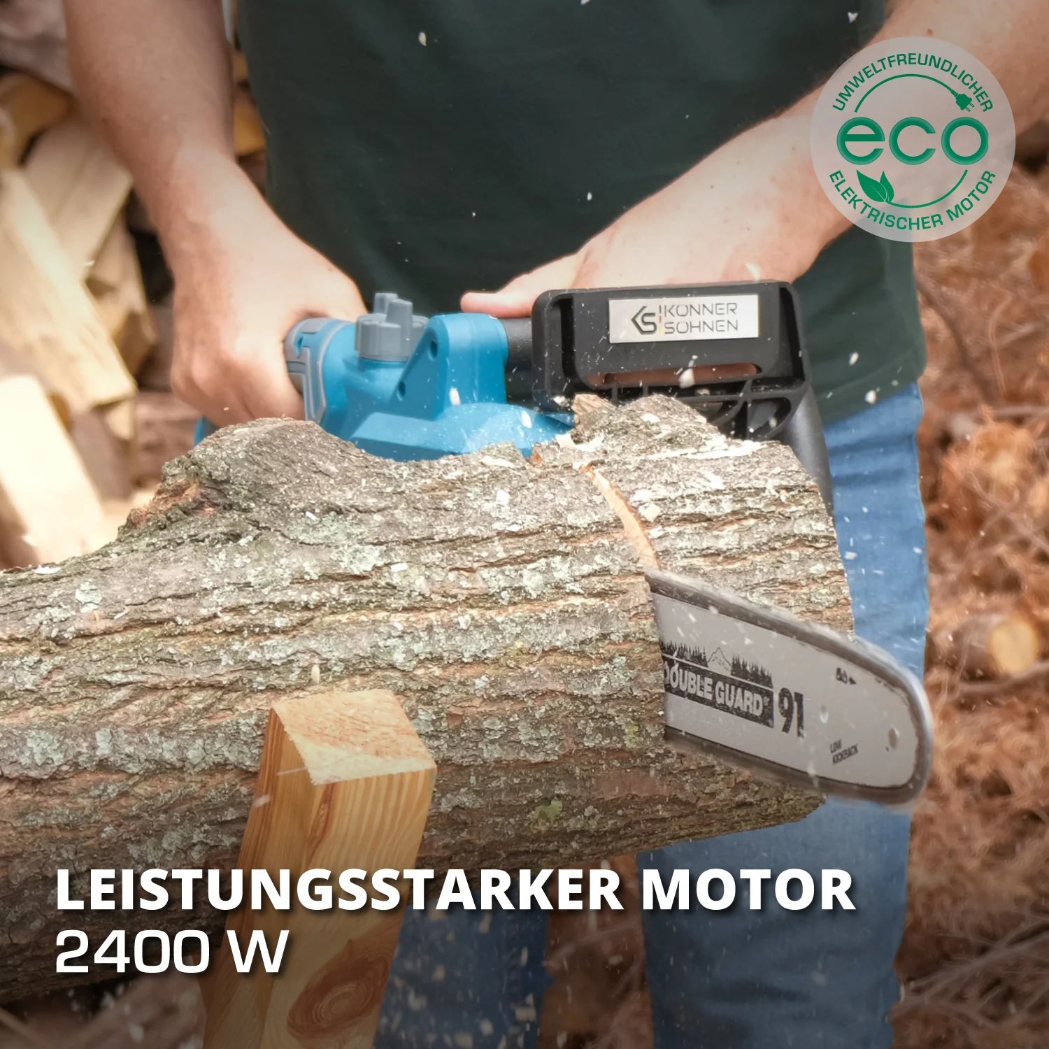 Elektro-Kettensäge KS CS2400-18 Kettenlänge 45cm