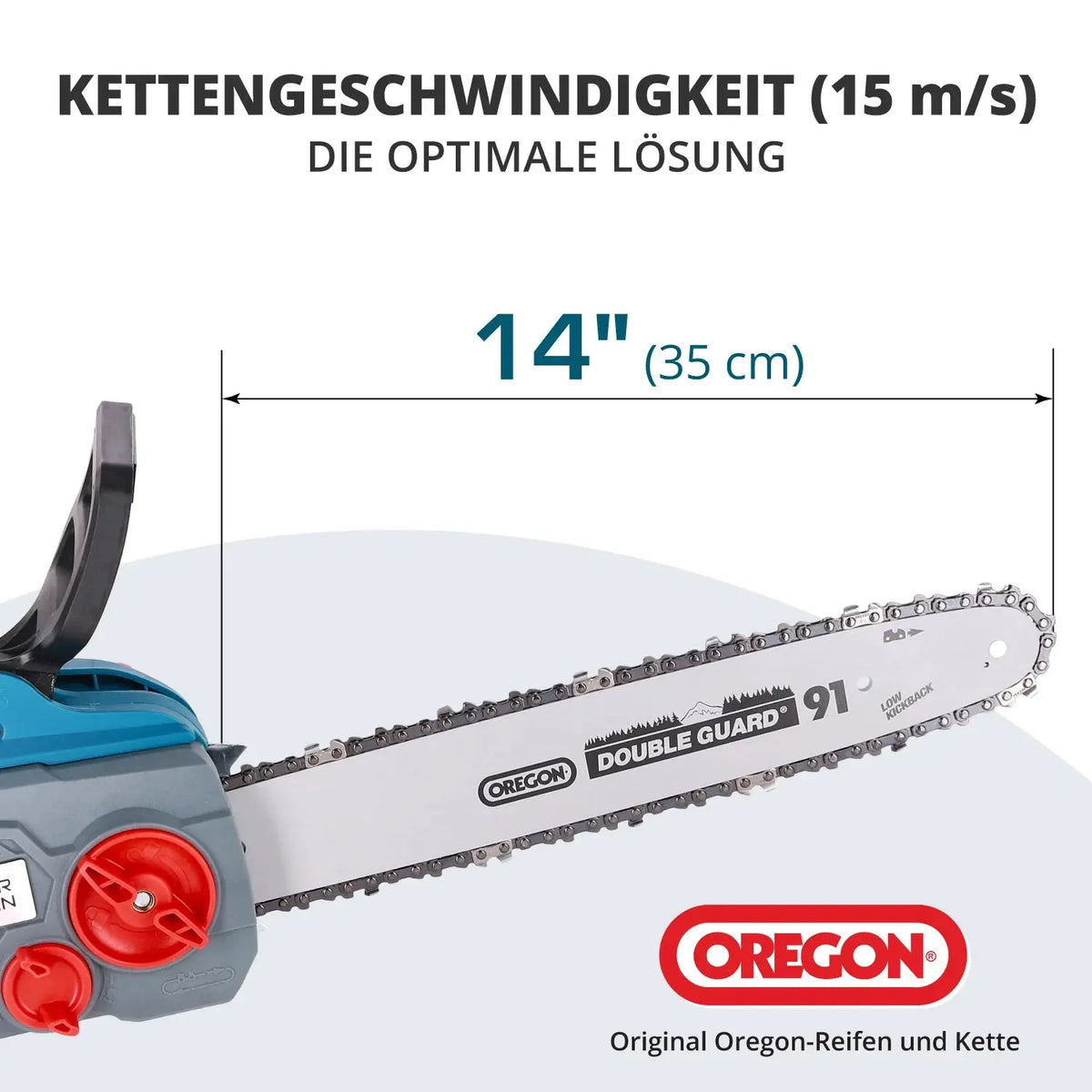 Akku Kettensäge 35cm Schwertlänge KS CS40V-14 Könner & Söhnen