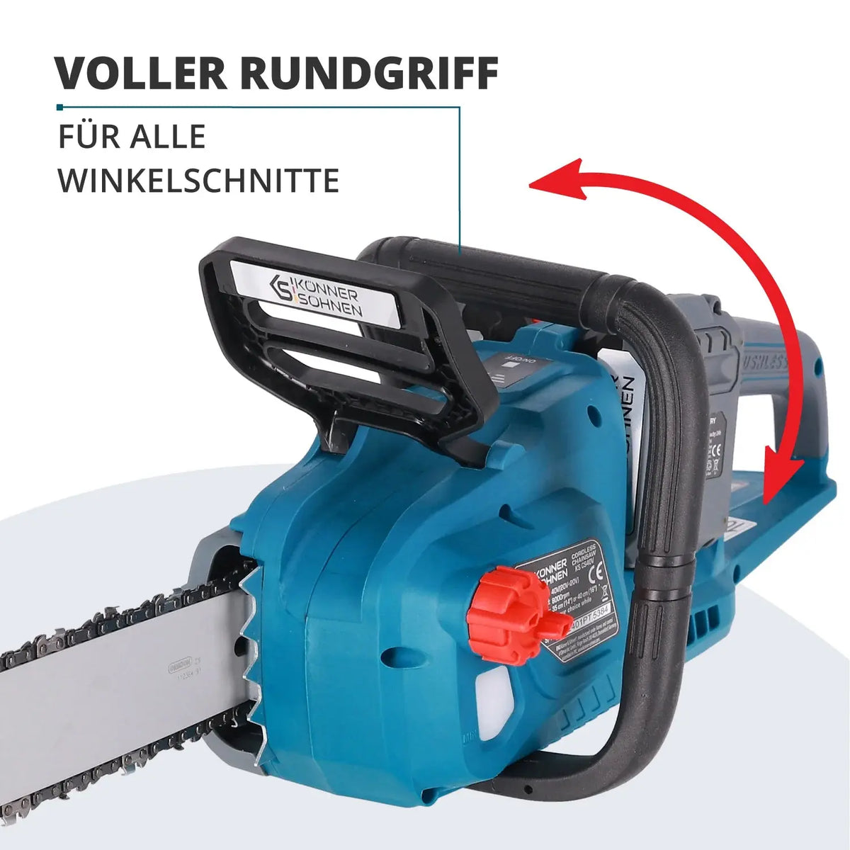 Akku Kettensäge 35cm Schwertlänge KS CS40V-14 Könner & Söhnen
