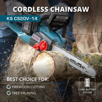 Akku Kettensäge 35cm Schwertlänge KS CS40V-14 Könner & Söhnen