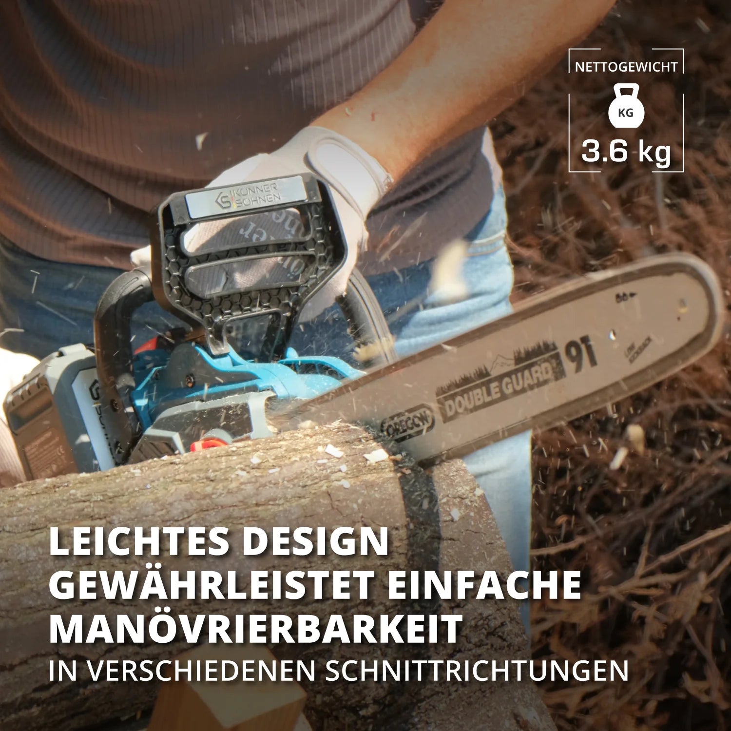 Akku Kettensäge 40cm Schwertlänge KS CS40V-16