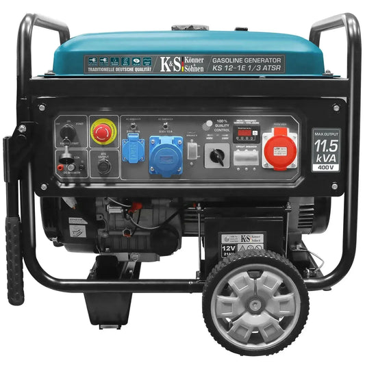 Benzin Stromerzeuger AVR 9200 Watt KS 12-1E 1/3 ATSR 400V mit ATS Anschluss Könner & Söhnen
