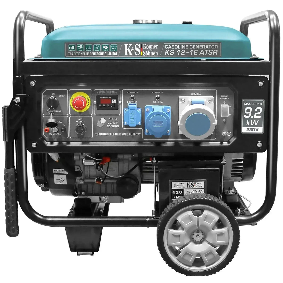 Benzin Stromerzeuger AVR 9200 Watt KS 12-1E ATSR mit ATS Anschluss Könner & Söhnen