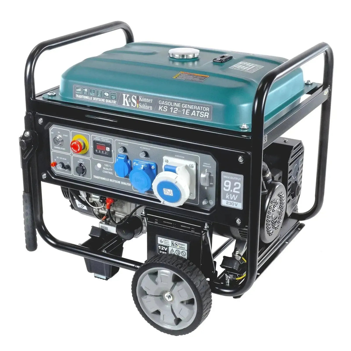 Benzin Stromerzeuger AVR 9200 Watt KS 12-1E ATSR mit ATS Anschluss Könner & Söhnen