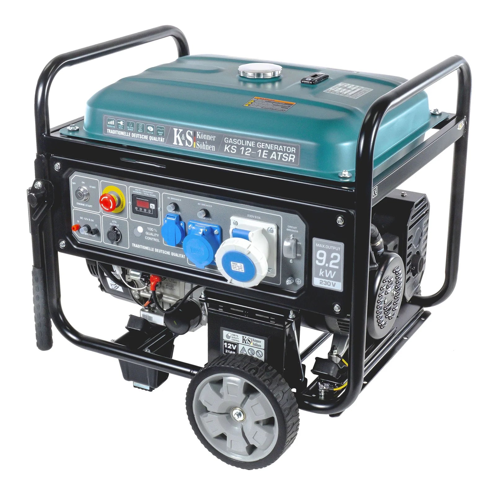 Benzin Stromerzeuger AVR 9200 Watt KS 12-1E ATSR mit ATS Anschluss