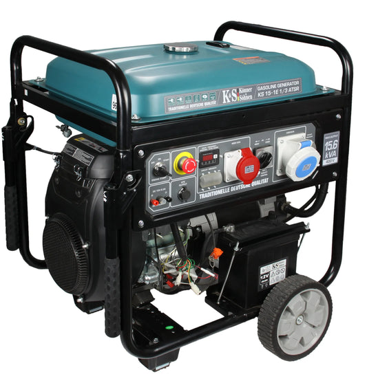 Benzin Stromerzeuger AVR 12.500 Watt KS 15-1E 1/3 ATSR 400V mit ATS Anschluss