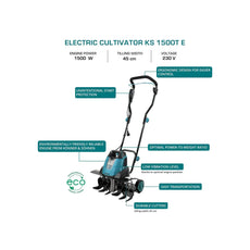 Elektro-Bodenhacke KS 1500T E Könner & Söhnen