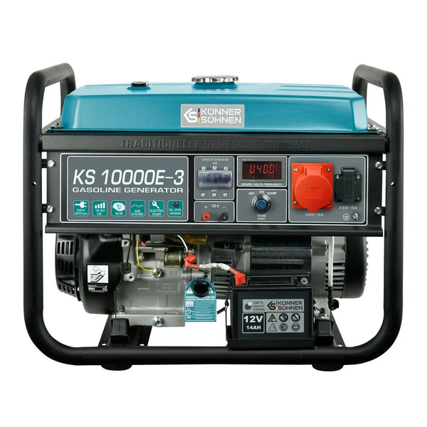 Benzin AVR Stromerzeuger 8000 Watt Könner & Söhnen KS 10000E-3 mit E-Start 400V Könner & Söhnen
