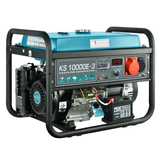 Benzin AVR Stromerzeuger 8000 Watt Könner & Söhnen KS 10000E-3 mit E-Start 400V